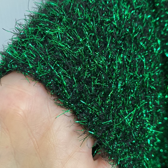 Christmas Tree Party Holiday Dress Tunic Jingle Bell Pompom Star Sparkle Medium - Picture 2 of 8